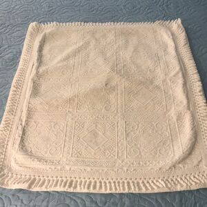 Vintage Domestications Matelasse White Cotton Standard Pillow Sham